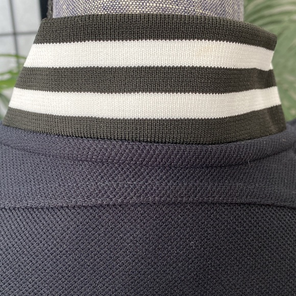 Light Jersey Style Jacket Navy Blue with Black & White Trim Size 8 - Picture 4 of 6